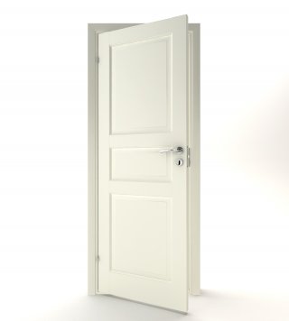 ID KBO FL 3-spegel massiv vit.