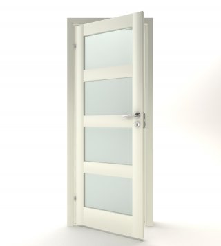 ID KBO T4 glas massiv vit.