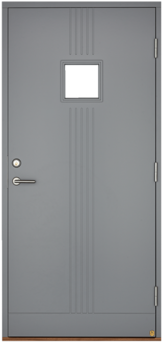 Lindberg 46-G. Vitmålad, klarglas.